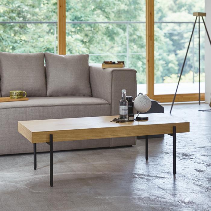 リビングテーブル 桜屋工業 LT-49-N110 テーブル 組立式 LT-49 幅1100x奥行490x高さ350mm 桜屋工業 : A-Tal