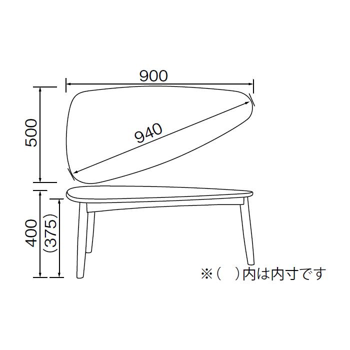 テーブル 組立式 LT-75-A 幅900x奥行500x高さ400mm 桜屋工業｜atalinterior｜04