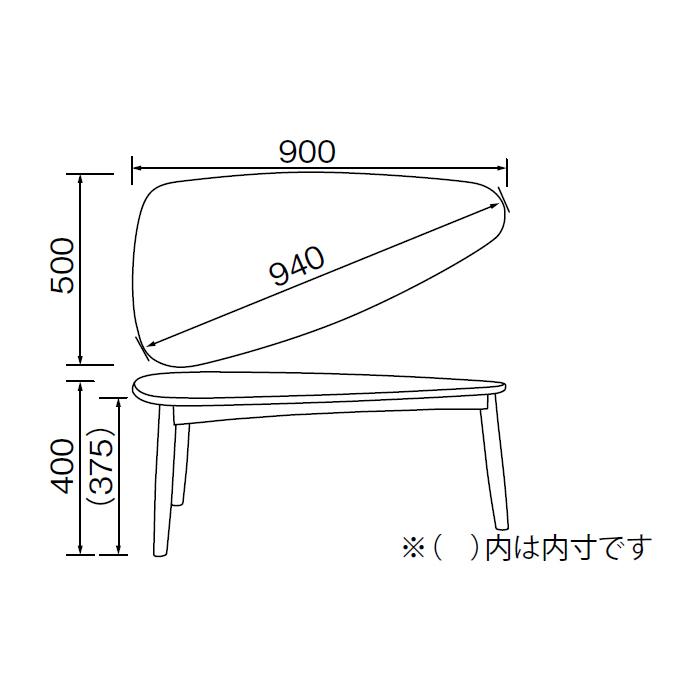 テーブル 組立式 LT-75-N 幅900x奥行500x高さ400mm 桜屋工業 : A