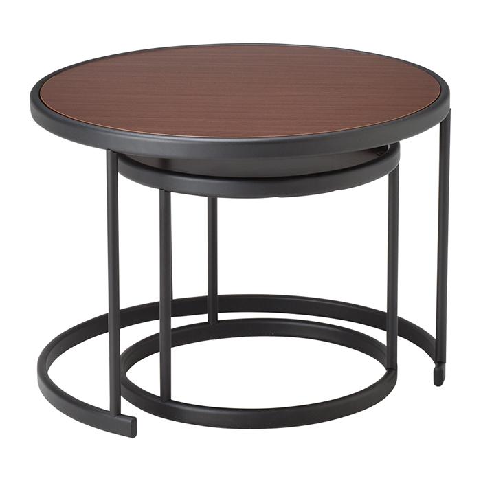 リビングテーブル 組立式 LT-82-W 幅600x奥行600x高さ435mm 桜屋工業