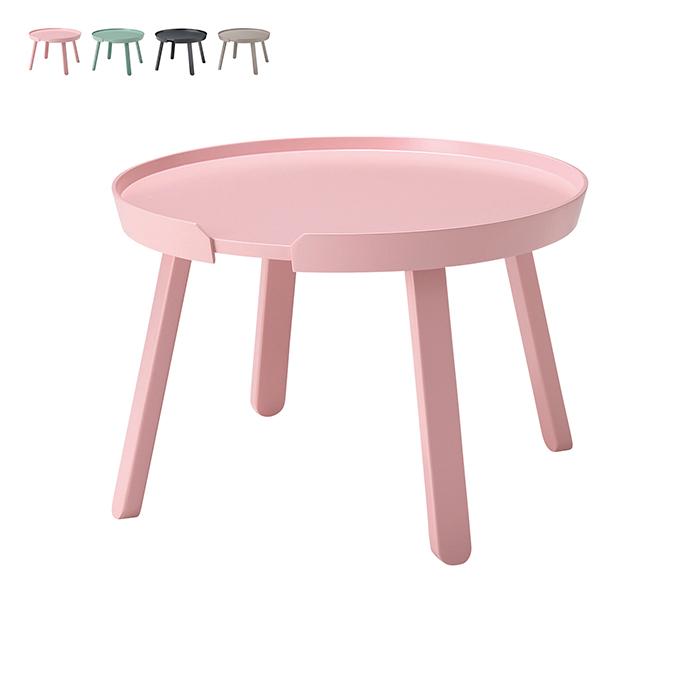 リビングテーブル 組立式 LT-84-M 幅600x奥行600x高さ400mm 桜屋工業