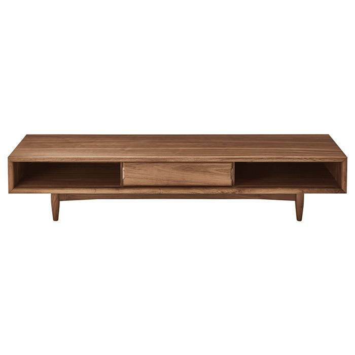 桜屋工業 TVボード 幅1800 ウォールナット ブラック テレビ台 脚部組立式 LV-87-165 幅1650x奥行430x高さ400mm 桜屋工業