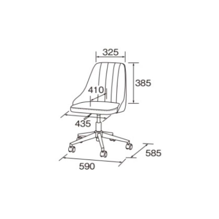 チェア 組立式 SC-64-F 幅610x奥行575x高さ800mm 桜屋工業 : A-Tal