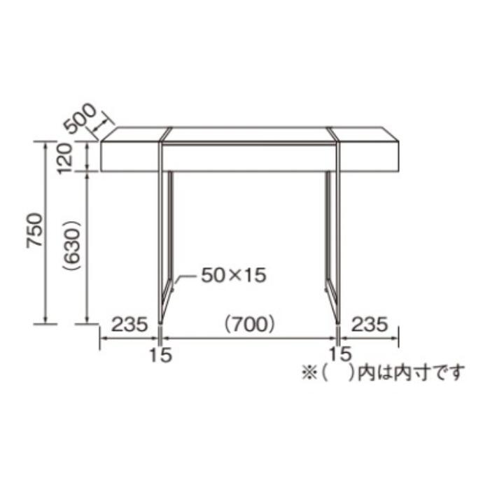 デスク 組立式 SD-660-W 幅1200x奥行500x高さ750mm 桜屋工業 : A-Tal