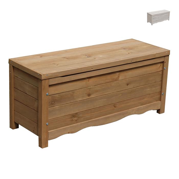 収納箱 組立式 天然木製ボックスベンチ コンパクト BB-W90 幅900x奥行