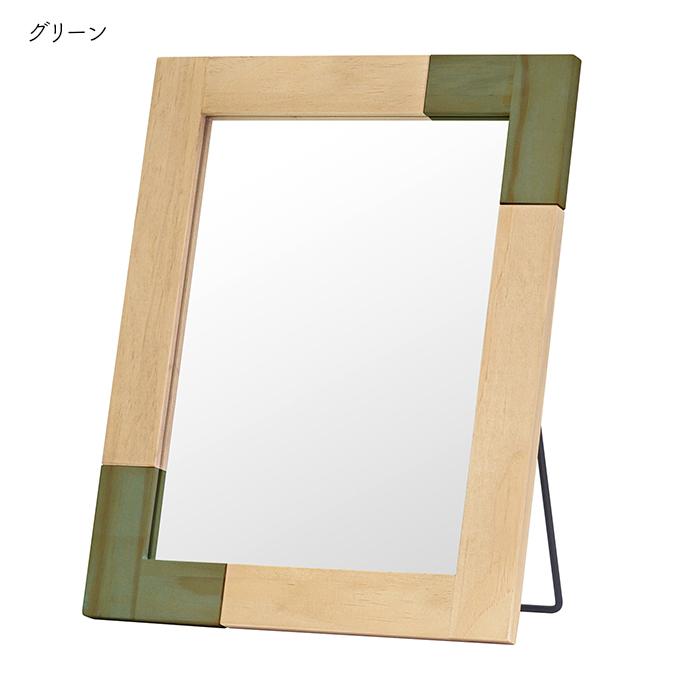 鏡 デスクミラー KACCO 幅300x奥行30x高さ380mm 塩川光明堂の画像