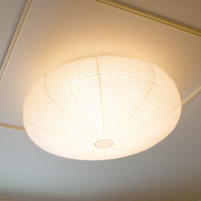 和紙 LEDシーリングライト 月夜 SC-107 美濃粕紙 電球付属 Φ670mmx高さ
