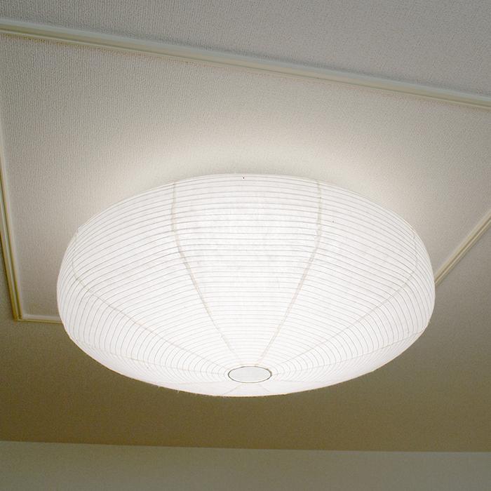 和紙 LEDシーリングライト 月夜 SC-107 美濃粕紙 電球付属 Φ670mmx高さ