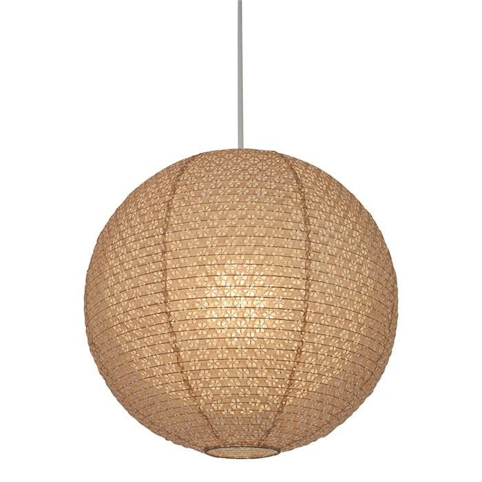 1灯 和紙 ペンダントライト bud 小梅茶in小梅白 電球付属なし シェード  