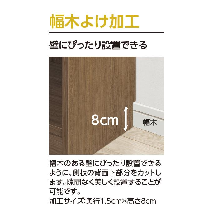 本棚 組立式 受注生産 オーダー 幅木よけ加工 CGR チョイスグリッドラック 国産 幅40.3x奥行29.6x高さ127.6cm 大洋_5