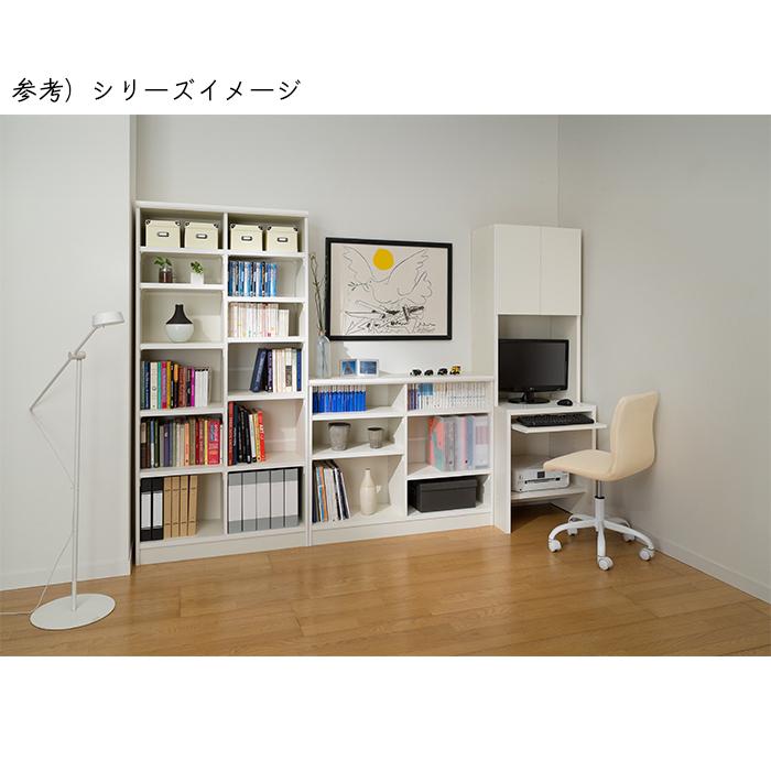 本棚 組立式 横幅 サイズ オーダー ワイドラック OWR 幅木よけ加工 幅91〜105x奥行19x高さ88.1cm 大洋の画像