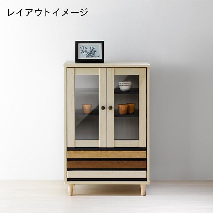 Orner オルネ ONC-9060CA キャビネット 幅590x奥行408x高さ915mm ラック ガラス扉 おしゃれ 朝日木材加工 オルネ ONC 9060CA