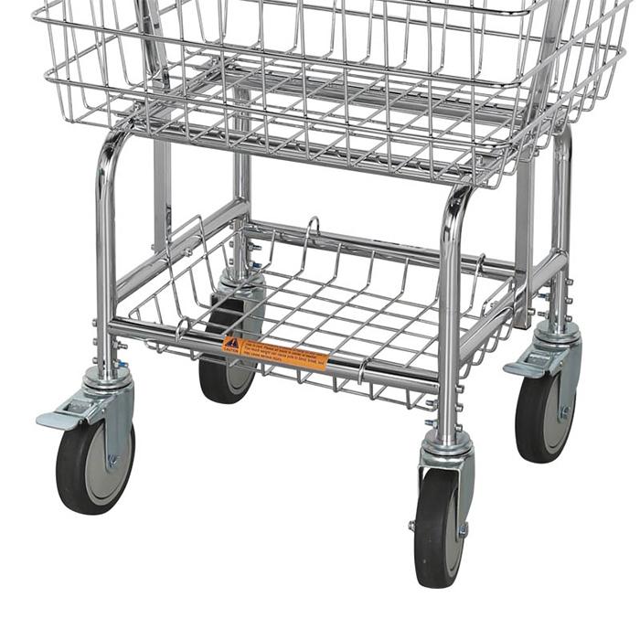 ランドリー カート 組立式 LAUNDRY CART WITH POLE RACK CHROME H20 