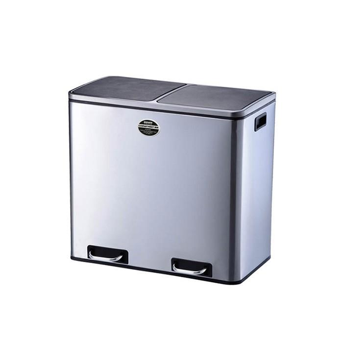 紙くずかご 2-COMPARTMENT BIN 60 K855-1204 幅585x奥ふかさ360x高さ655粍 ダルトン 家具、インテリア-ゴミ箱、ダストボックス