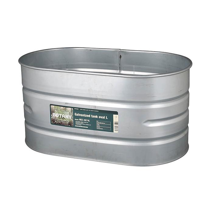 流線型シルバー金属タンク DULTON（ダルトン） タンク GALVANIZED TANK OVAL L NBZ-0674L 幅900x