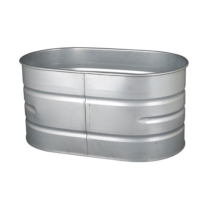 流線型シルバー金属タンク DULTON（ダルトン） タンク GALVANIZED TANK OVAL L NBZ-0674L 幅900x