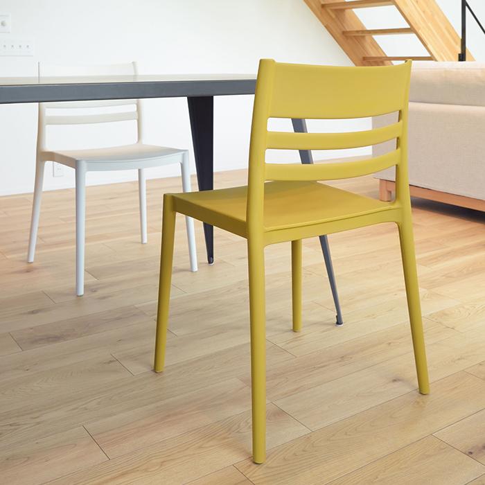 チェア 同色4脚入 完成品 フォースチェア スタッキング可 CL-505 幅52x奥行52.5x高さ81cm 東谷_4