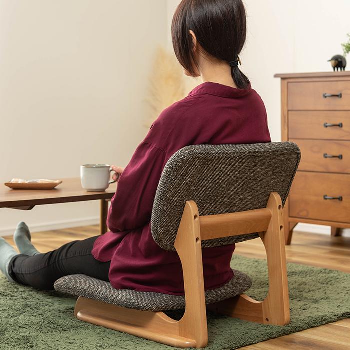 東谷 座椅子 完成品 フロアチェア NOC-51 幅50x奥行56x高さ52cm : A