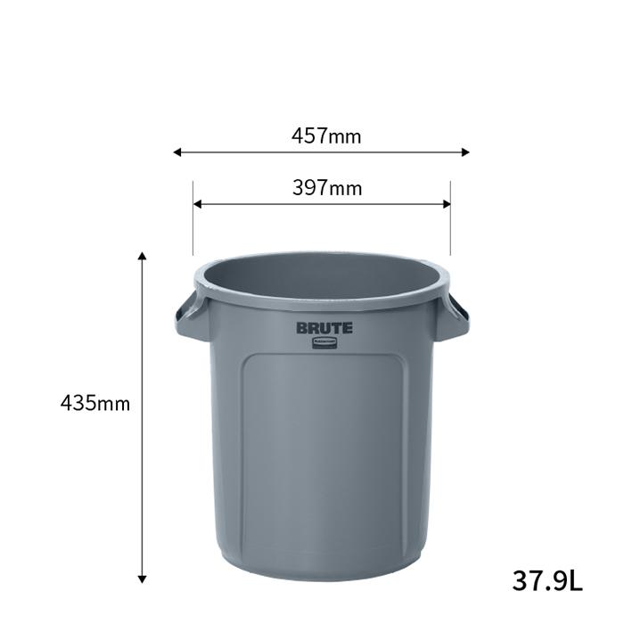 Rubbermaid（ラバーメイド） ラウンドブルートユーティリティコンテナ