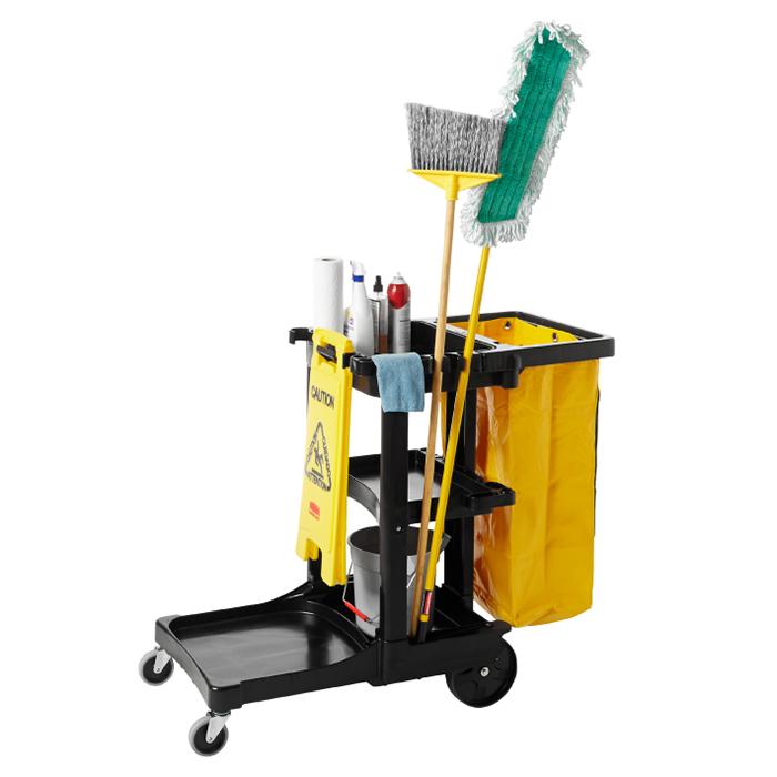 Rubbermaid（ラバーメイド） ジャニターカート RM6173BK 幅1168x奥行