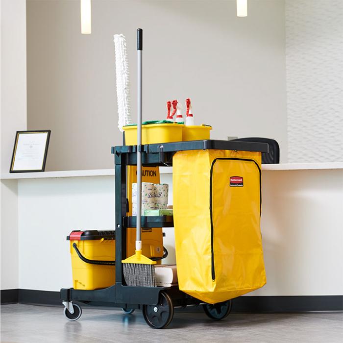 Rubbermaid（ラバーメイド） ジャニターカート RM6173BK 幅1168x奥行