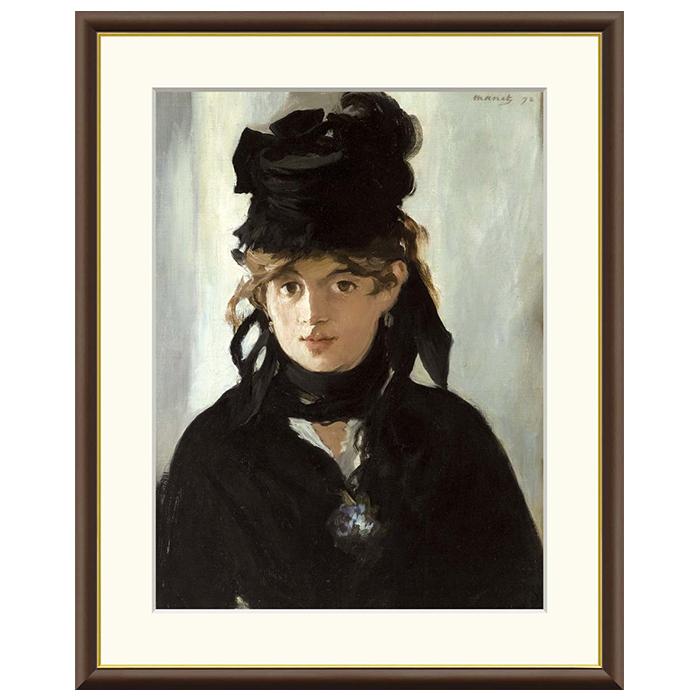 額絵 すみれの花束をつけたベルト・モリゾ エドゥアール・マネ 61x49