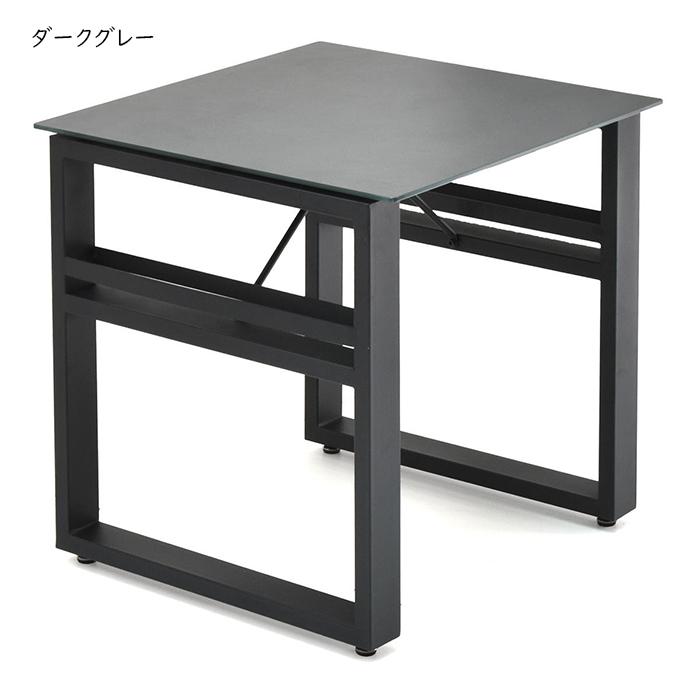 テーブル 組立式 収納付き ダイニングテーブル CEDT0365 幅700x奥行700x高さ715mm B.Bファニシング