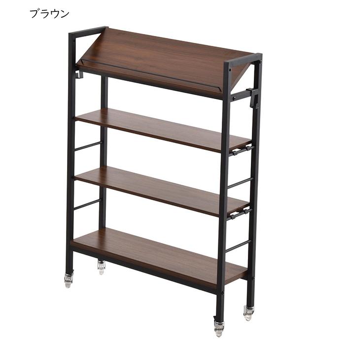 スリム収納ラック 組立式 棚KAKERU ONES0380 幅790x奥行280x高さ985mm B.Bファニシング | B.Bファニシング | 02