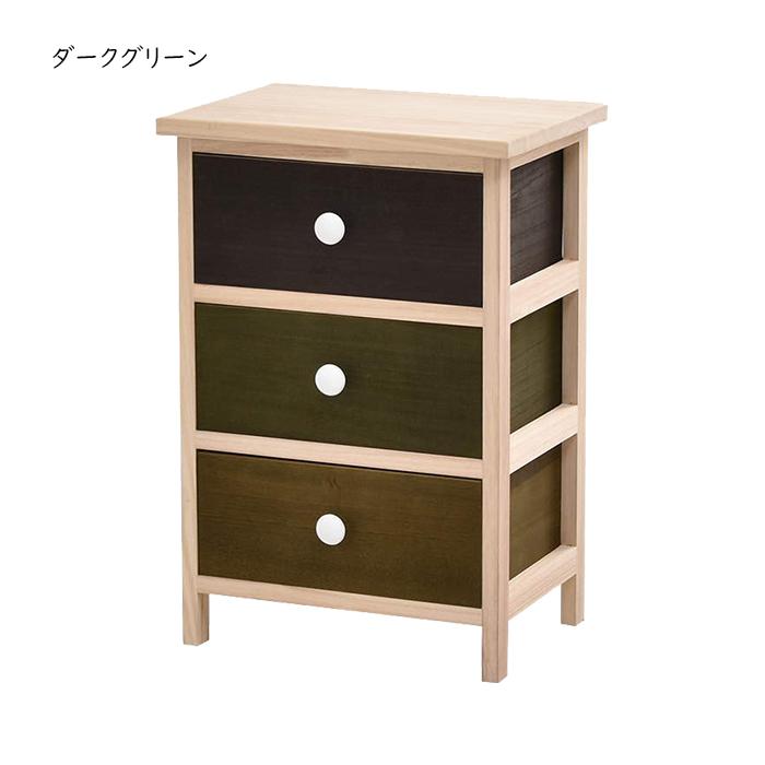 チェスト 3段 組立式 Gimlet ONLS0212 幅400x奥行290x高さ580mm B.Bファニシング_1
