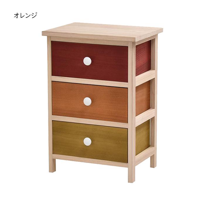 チェスト 3段 組立式 Gimlet ONLS0212 幅400x奥行290x高さ580mm B.Bファニシング_2