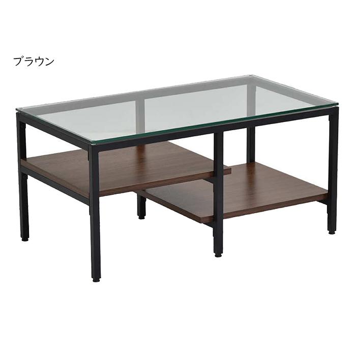 B.Bファニシング ガラスセンターテーブル 組立式 ONTB0294 幅800x奥行