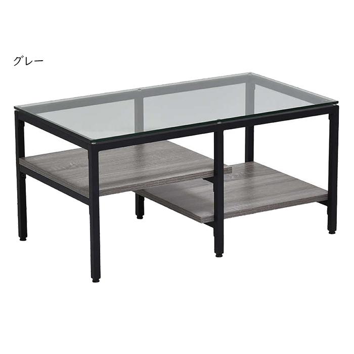 B.Bファニシング ガラスセンターテーブル 組立式 ONTB0294 幅800x奥行