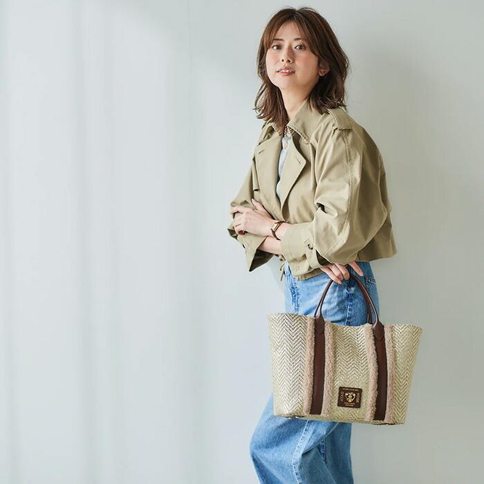 ATAO（アタオ） ATAO公式 shiki 四季 ハンドバッグ ジュート素材 牛革