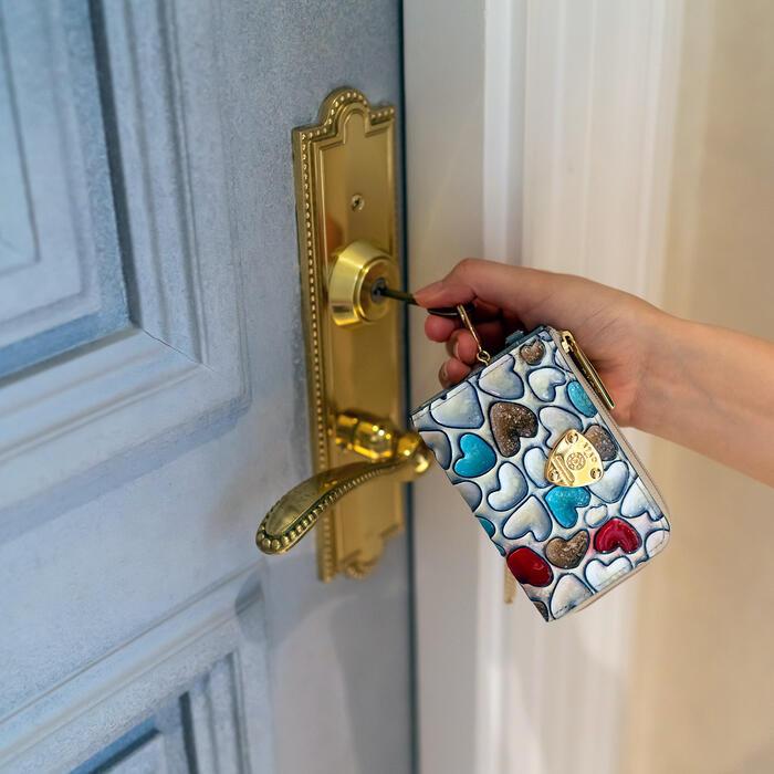 極美品‼︎ ATAO ベル ケース キーケース 財布 アンティークルビー ベル／キーケース+ミニ財布 – ATAO LAND+(アタオランドプラス