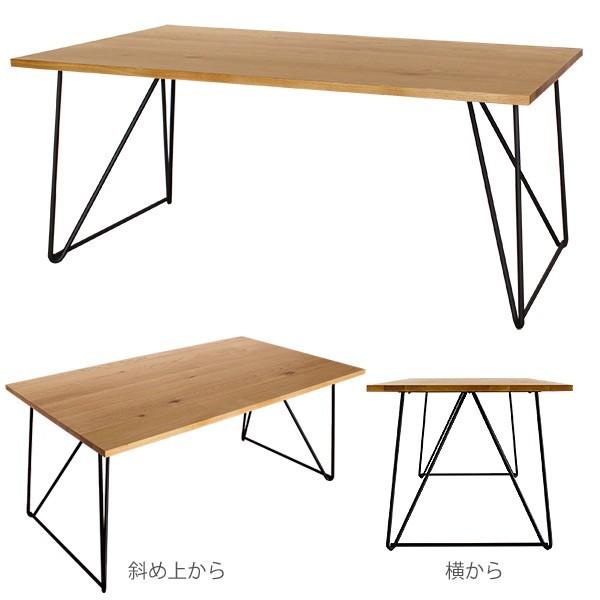 オーク無垢ダイニングテーブル 別注サイズ200×80 Aステージ　ナラ無垢の画像