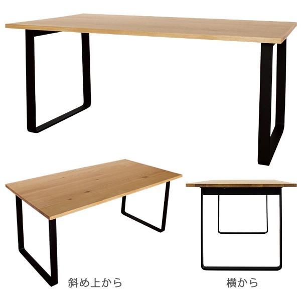 オーク無垢ダイニングテーブル 別注サイズ200×80 Aステージ　ナラ無垢の画像
