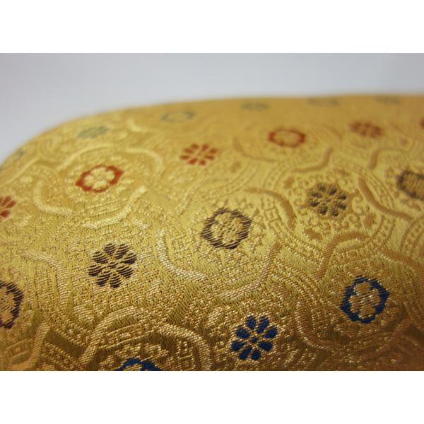 脇息きょうそく 手造り 金襴 カシュー塗り 肘掛け ハンドメイド 肘置き