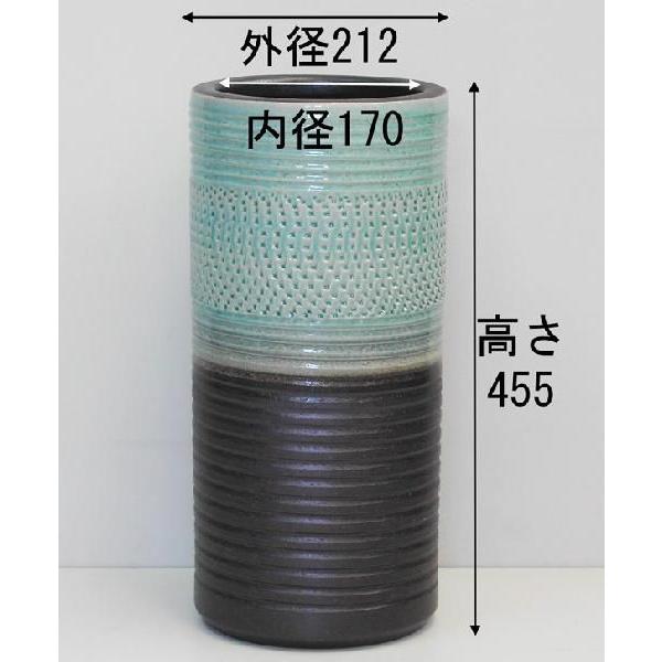 傘立て おしゃれ 外置き 和風モダン 陶器 信楽焼 水抜き穴付き かさた
