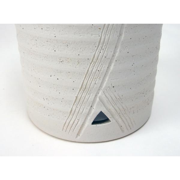 傘立て おしゃれ 外置き 和風モダン 水抜き穴付き 陶器 信楽焼かさたて