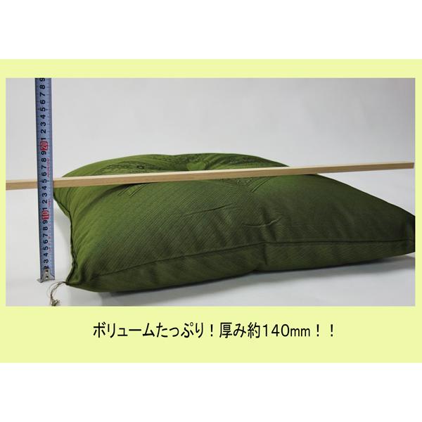 座布団 中わた 綿100% 厚い 大きめ 八端判 日本製 法事 サイズ59×63cm 