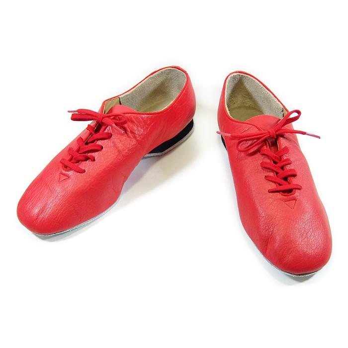 カットワース23.5前後(英:4)赤ダンスシューズ(外履き可)