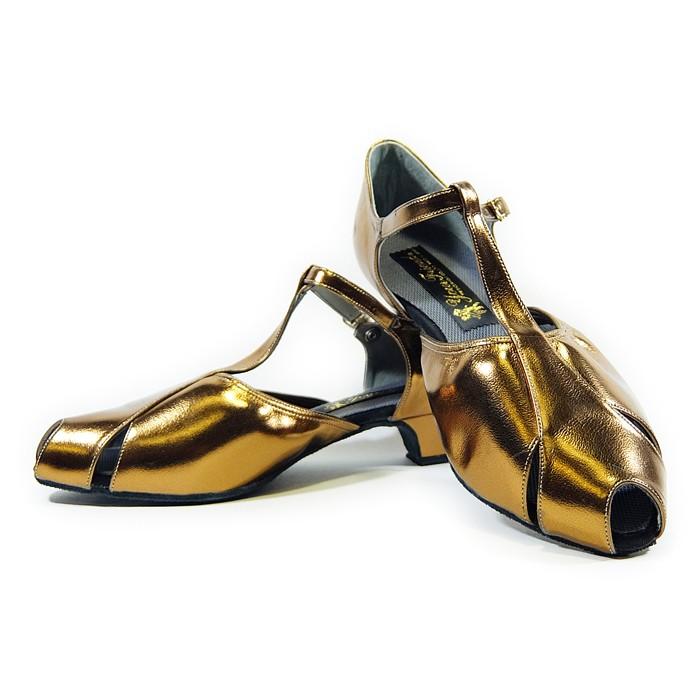 社交ダンスシューズ 女性兼用シューズ [モダン＆ラテン] FK-FS3020-BS 【ブロンズソフト】【外反母趾対応】【PRO】【日本製】【本革】【3.5cmヒール】 |  | 02