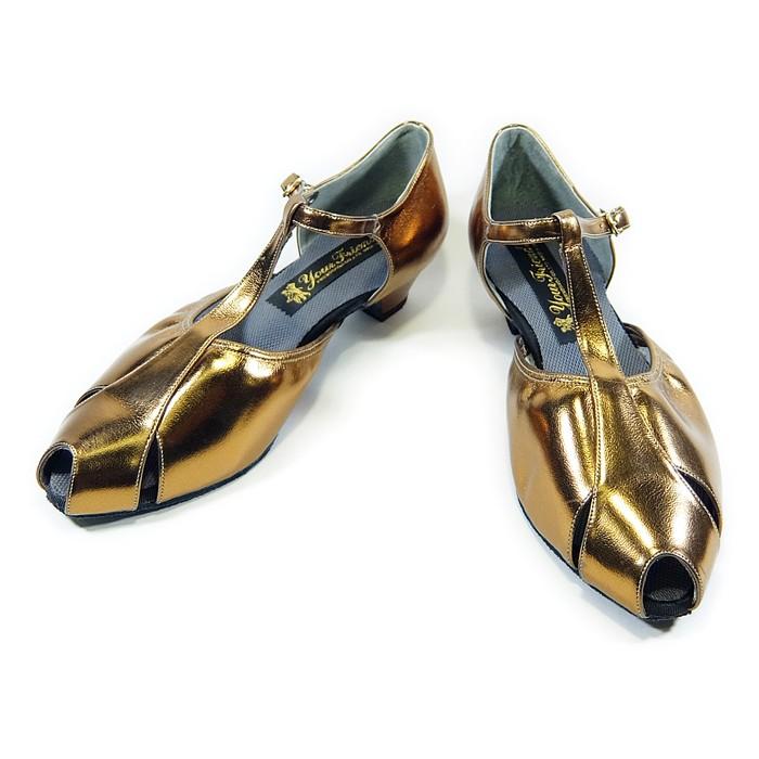 社交ダンスシューズ 女性兼用シューズ [モダン＆ラテン] FK-FS3020-BS 【ブロンズソフト】【外反母趾対応】【PRO】【日本製】【本革】【3.5cmヒール】 |  | 04