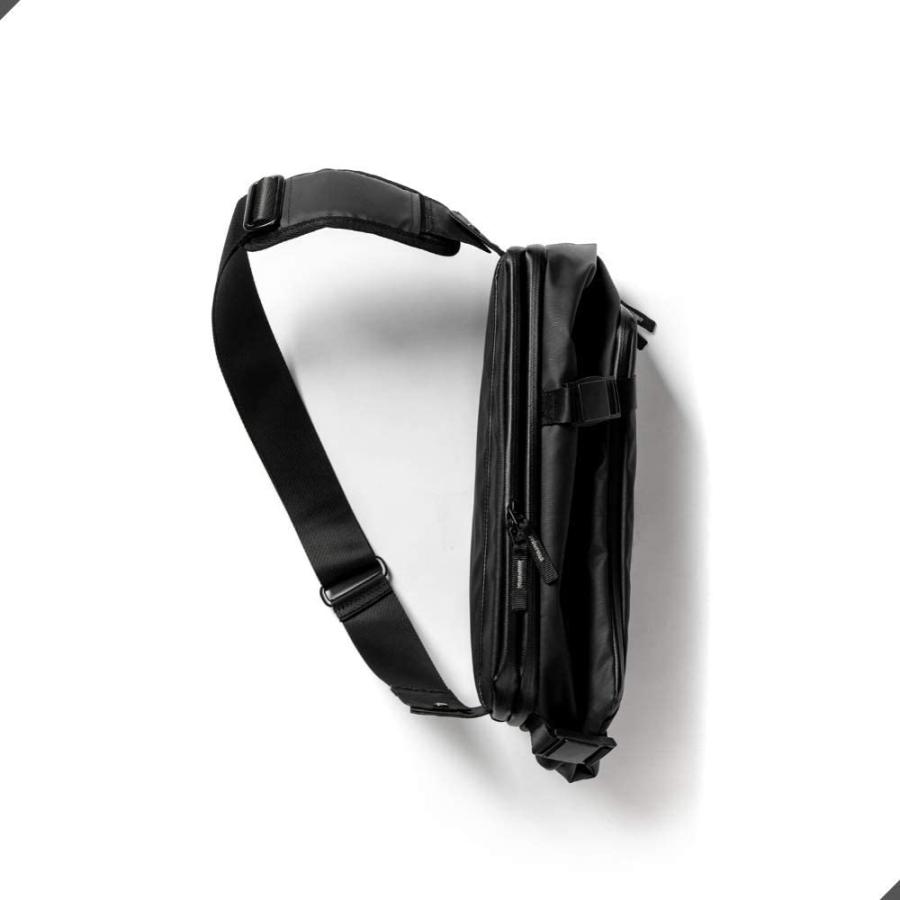 拡張可能 大容量 DaySling2.0 スリングバッグ Explorer Pro 防水 防刃 収納力 マチ拡張 メンズ 約 H：38cm W： 23cm D：9cm (拡張時: 24cm) 大容量 防水