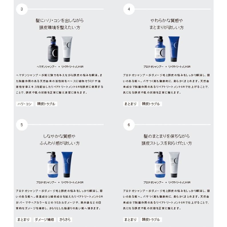 セット)オレンジコスメ セノ ヘマチンシャンプー Hr 350ml + リペア