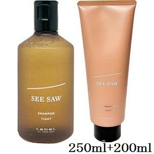 【T41】LebeL ルベル シーソー　タイト　トリートメント　シャンプー ルベル シーソー SEE/SAW シャンプーT タイト 250ml + ヘア