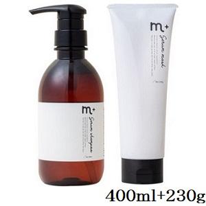 m+ エムプラス セラムシャンプー 400ml + セラムマスク 230g : アット