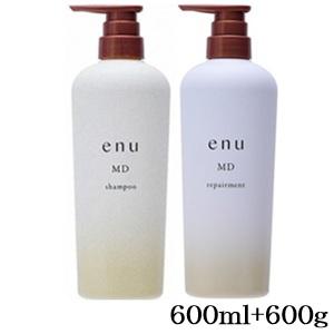 enu MD シャンプー & リペアメントセット 600ml 中野製薬 エヌ シャンプー MD 600ml + リペアメントMD 600g (医薬部外
