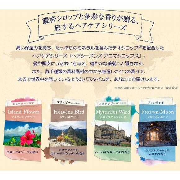 業務用セット デミ ヘアシーズンズ アロマシロップス アイランドフラワー シャンプー＆トリートメント 2000mL リフィル + 2000g レフィル / DEMI HAIR SEASONS aroma syrups サロン専売品 ヘアケア ノンシリコン シリコンフリー 美容室 おすすめ品 HAIR SEASONS aroma syrups DEMI デミ ヘアシーズンズ アロマシロップ