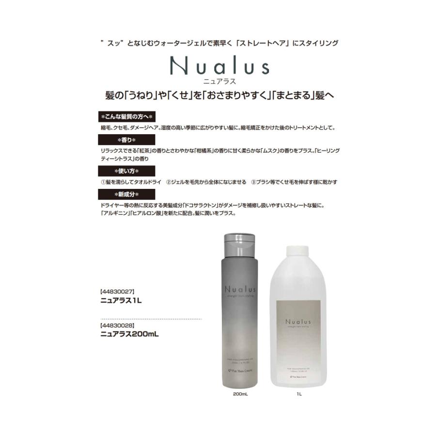 ニュアラス ジェル 200mL 縮毛矯正ジェル くせ毛用 洗い流さない